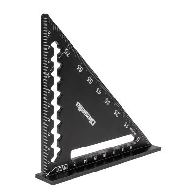 Speedvinkel 0-90º i aluminum 120x120 mm med sort-oxideret finish